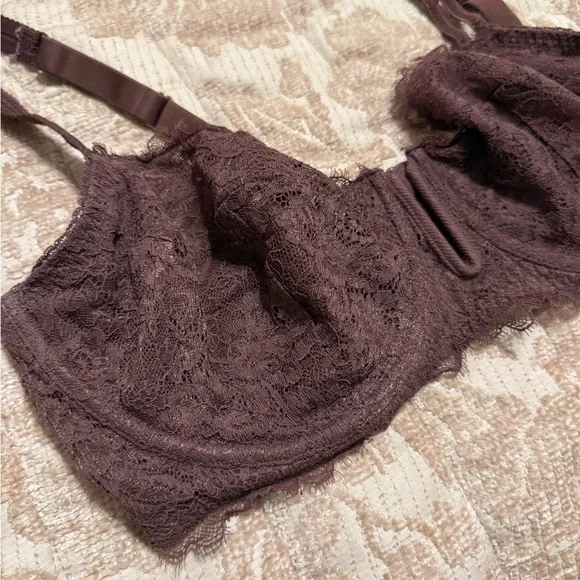 SOLD: Auden Unlined Balconette Bra Mauve 40C - Picture 3 of 9